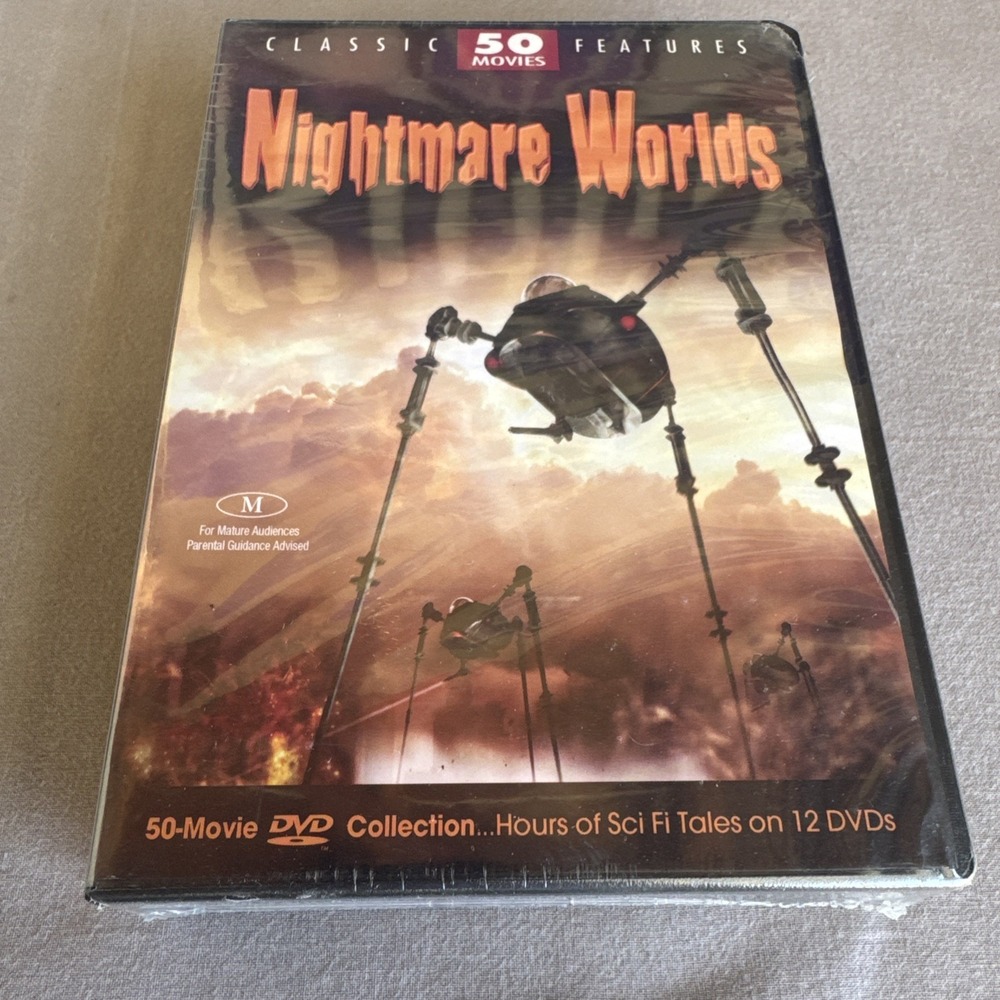 Nightmare Worlds 50 Movie Pack Collection DVD Brand New Sealed